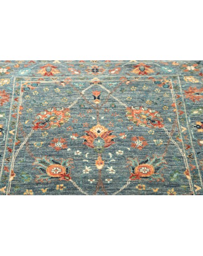 Tappeto Shahi Fine Pakistan bianco azzurro 90x252