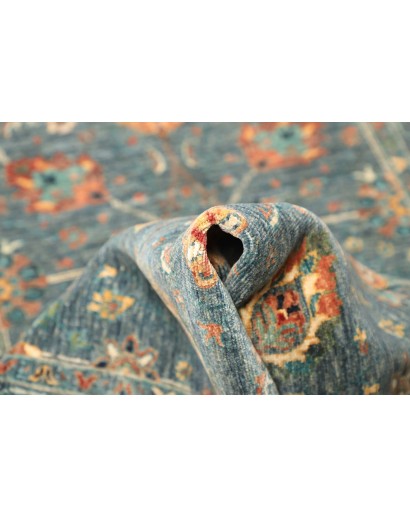 Tappeto Shahi Fine Pakistan bianco azzurro 90x252