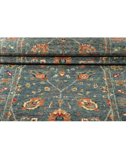 Tappeto Shahi Fine Pakistan bianco azzurro 90x252