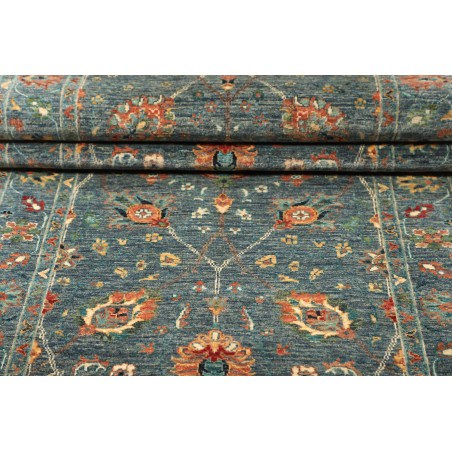 Tappeto Shahi Fine Pakistan bianco azzurro 90x252