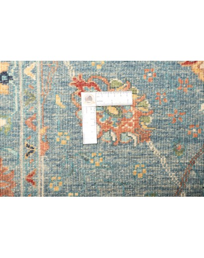 Tappeto Shahi Fine Pakistan bianco azzurro 90x252