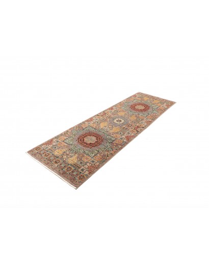 Tappeto Mamlouk Pakistan bianco marrone 78x248