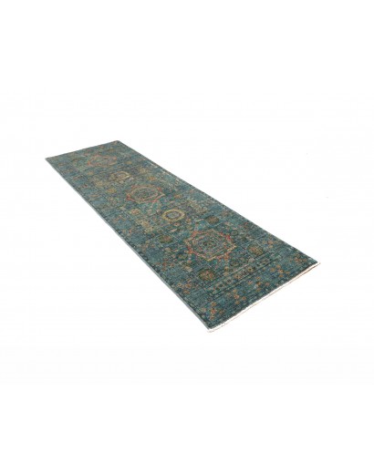 Tappeto Mamlouk Pakistan azzurro 80x245