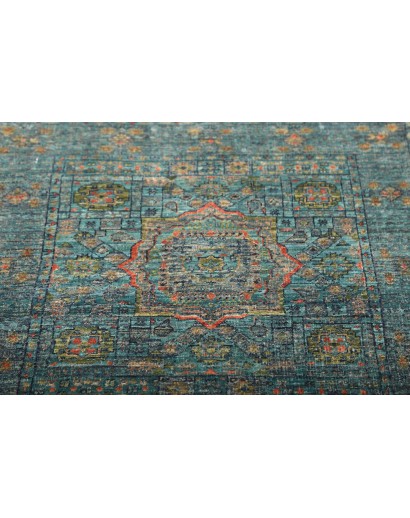 Tappeto Mamlouk Pakistan azzurro 80x245