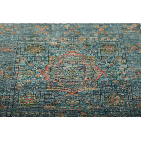 Tappeto Mamlouk Pakistan azzurro 80x245