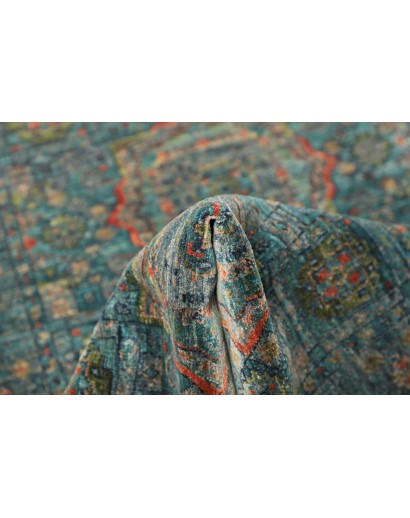 Tappeto Mamlouk Pakistan azzurro 80x245