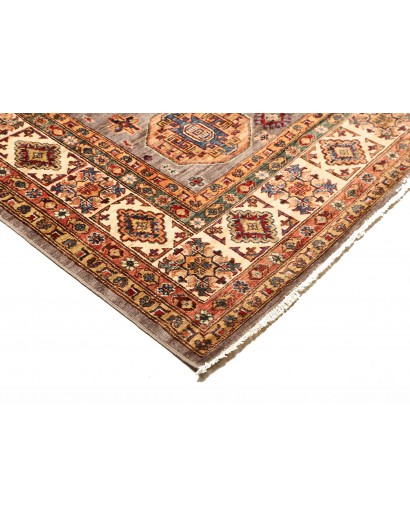 Tappeto Kazak Fine Pakistan marrone grigio 210x307