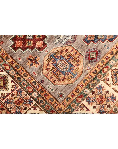 Tappeto Kazak Fine Pakistan marrone grigio 210x307