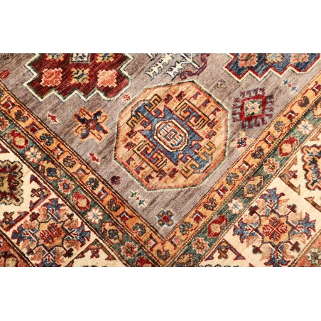 Tappeto Kazak Fine Pakistan marrone grigio 210x307