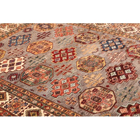 Tappeto Kazak Fine Pakistan marrone grigio 210x307