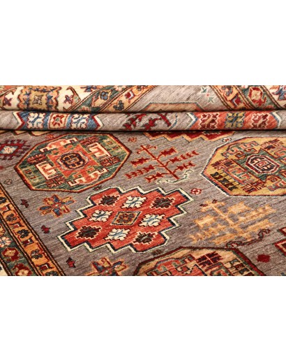 Tappeto Kazak Fine Pakistan marrone grigio 210x307