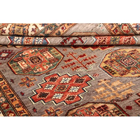 Tappeto Kazak Fine Pakistan marrone grigio 210x307
