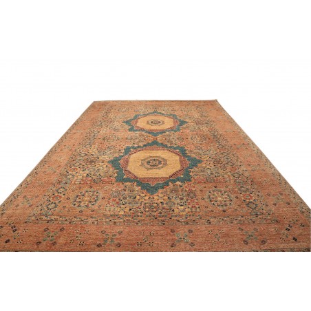 Tappeto Mamlouk Pakistan arancione azzurro 305x430
