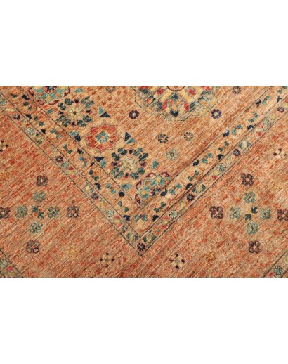 Tappeto Mamlouk Pakistan arancione azzurro 305x430
