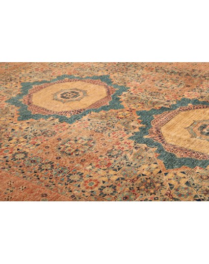 Tappeto Mamlouk Pakistan arancione azzurro 305x430