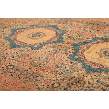 Tappeto Mamlouk Pakistan arancione azzurro 305x430