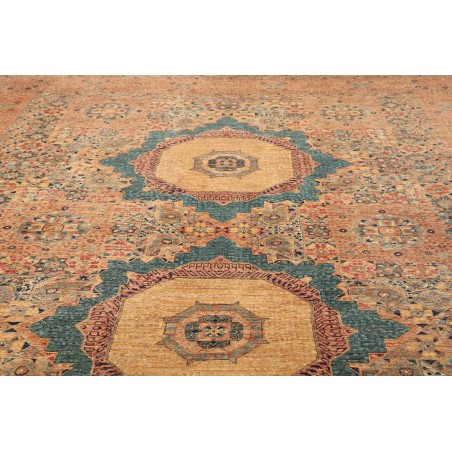 Tappeto Mamlouk Pakistan arancione azzurro 305x430