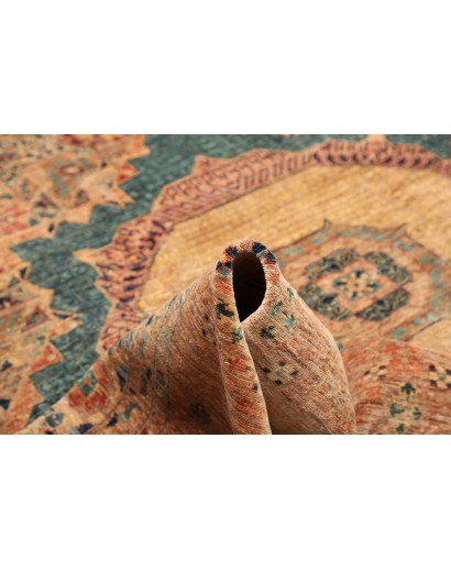 Tappeto Mamlouk Pakistan arancione azzurro 305x430