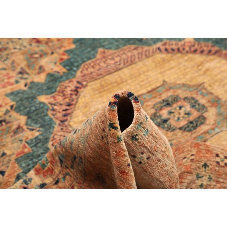Tappeto Mamlouk Pakistan arancione azzurro 305x430