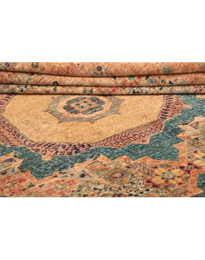 Tappeto Mamlouk Pakistan arancione azzurro 305x430