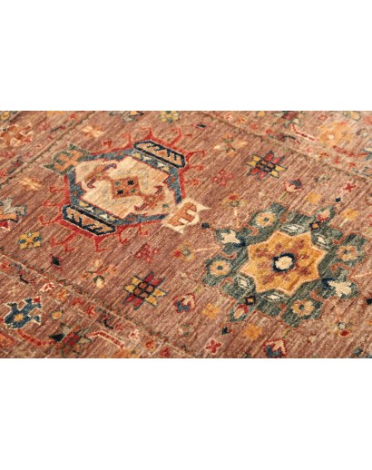 Tappeto Tribal Pakistan marrone grigio 80x125