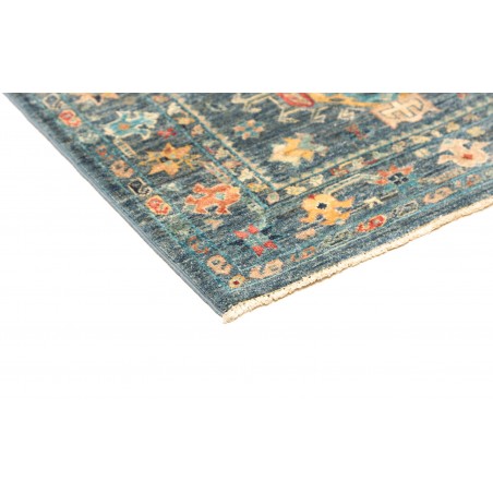 Tappeto Tribal Pakistan azzurro bianco 78x123