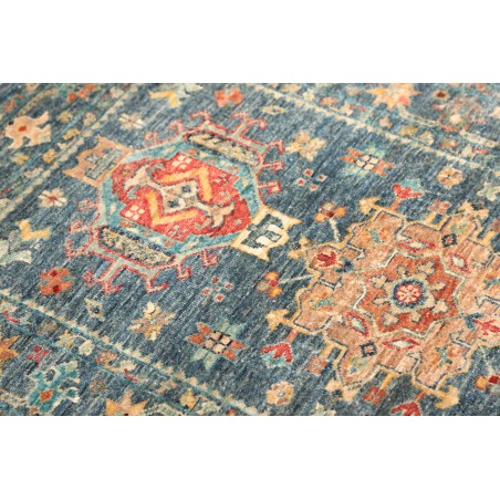 Tappeto Tribal Pakistan azzurro bianco 78x123
