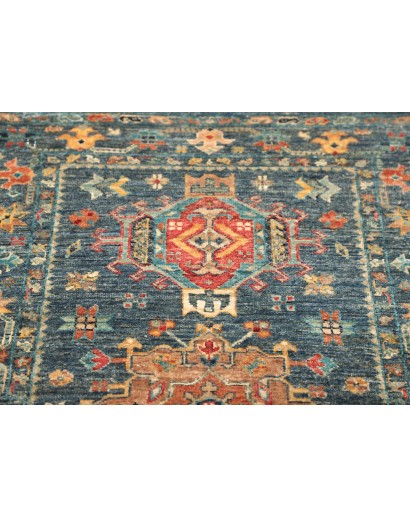 Tappeto Tribal Pakistan azzurro bianco 78x123