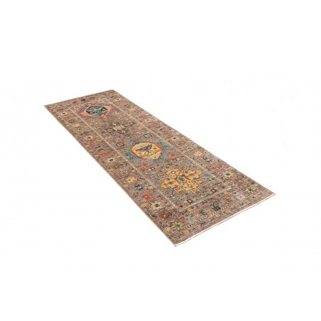 Tappeto Tribal Pakistan bianco marrone 80x204