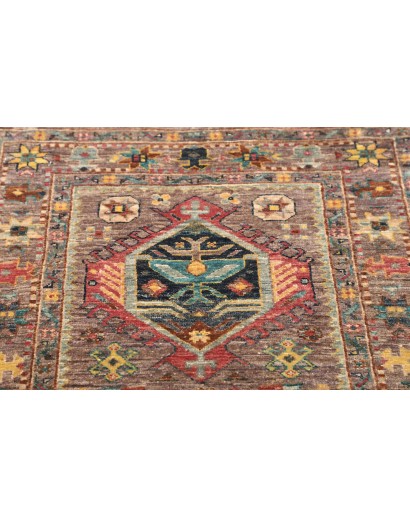 Tappeto Tribal Pakistan bianco marrone 80x204
