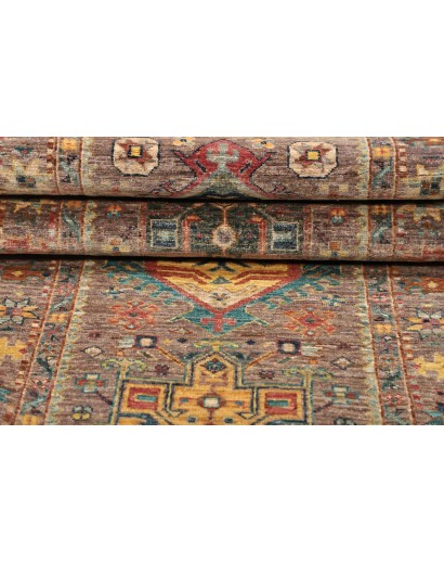 Tappeto Tribal Pakistan bianco marrone 80x204