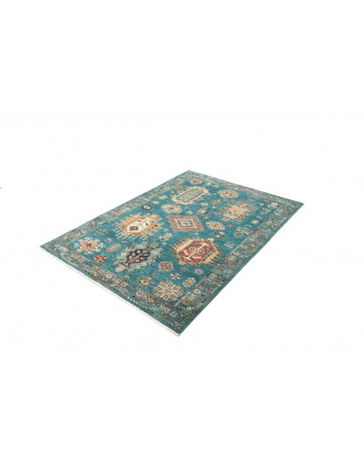 Tappeto Tribal Pakistan blu verde 127x175