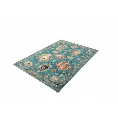 Tappeto Tribal Pakistan blu verde 127x175