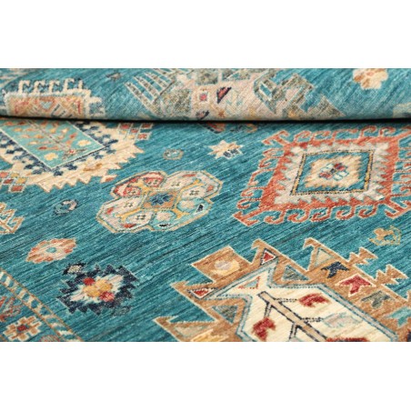 Tappeto Tribal Pakistan blu verde 127x175