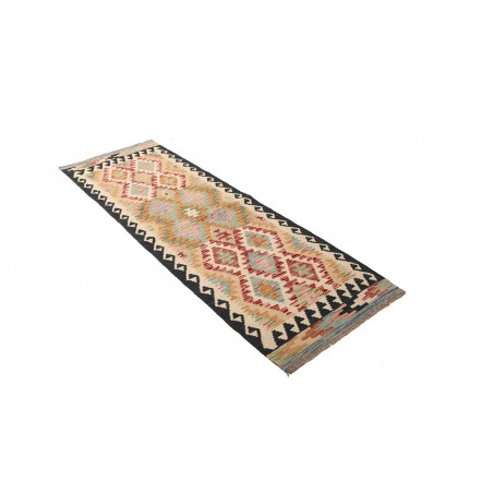Tappeto Kilim Afghanistan marrone giallo 65x194