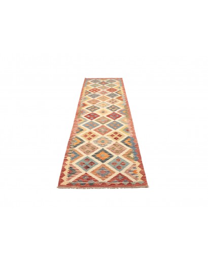 Tappeto Kilim Afghanistan marrone azzurro 85x292