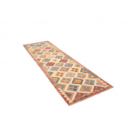 Tappeto Kilim Afghanistan marrone azzurro 85x292