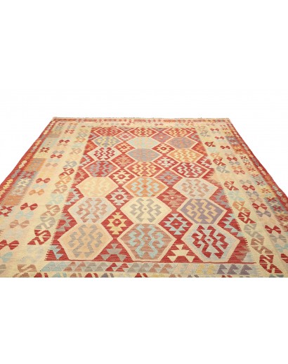 Tappeto Kilim Afghanistan marrone 254x340