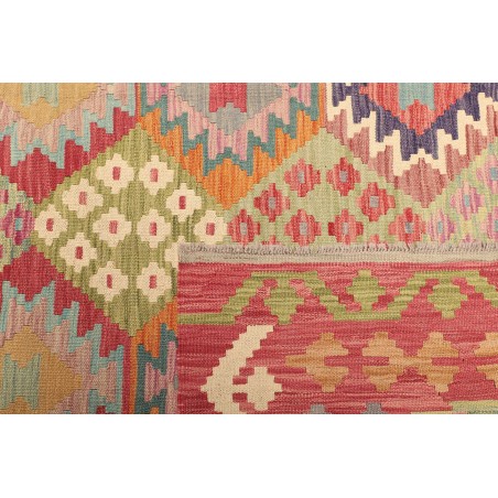Tappeto Kilim Afghanistan marrone rosso 205x293