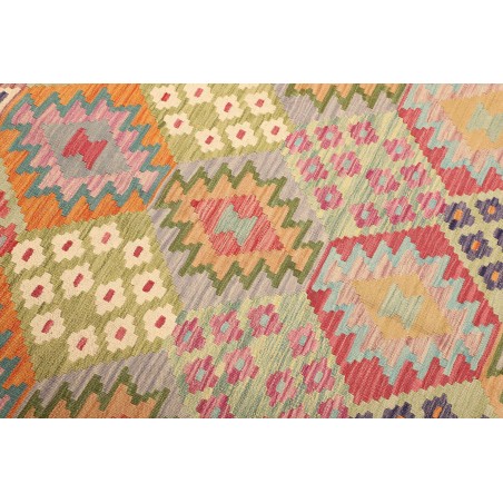 Tappeto Kilim Afghanistan marrone rosso 205x293