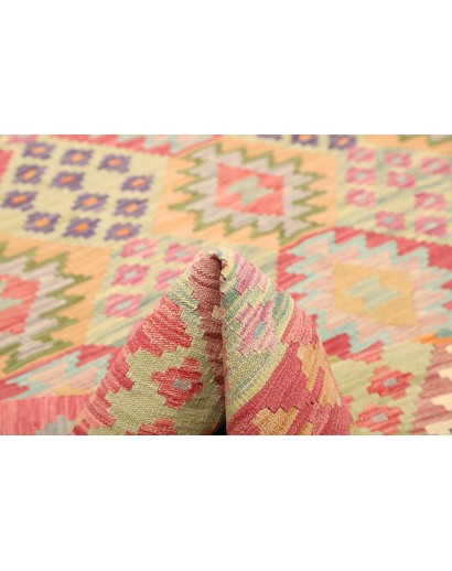 Tappeto Kilim Afghanistan marrone rosso 205x293
