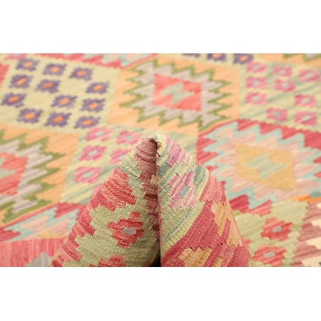 Tappeto Kilim Afghanistan marrone rosso 205x293