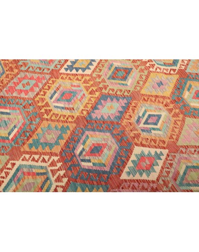 Tappeto Kilim Afghanistan marrone 207x293