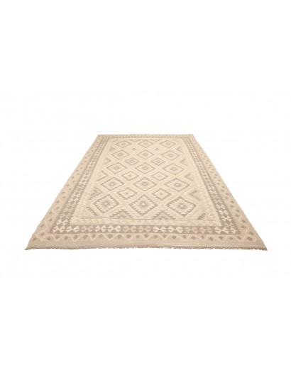Tappeto Kilim Afghanistan beige giallo 203x292