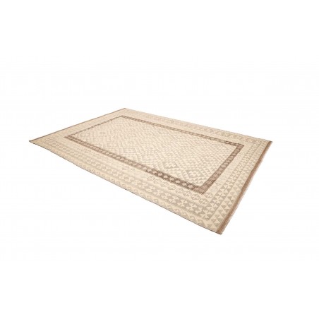 Tappeto Kilim Afghanistan bianco beige 206x302