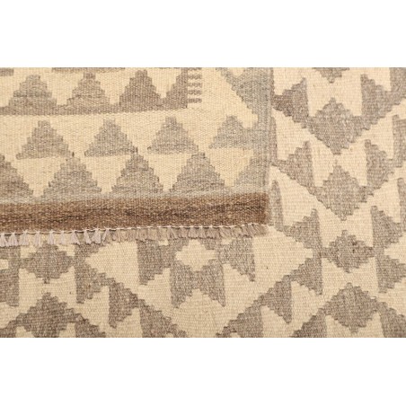 Tappeto Kilim Afghanistan bianco beige 206x302