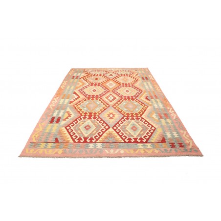 Tappeto Kilim Afghanistan marrone rosso 211x299