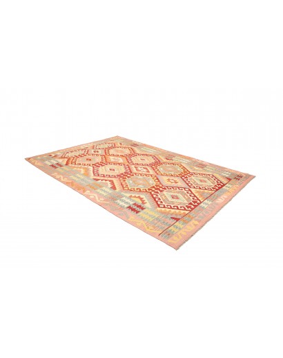 Tappeto Kilim Afghanistan marrone rosso 211x299