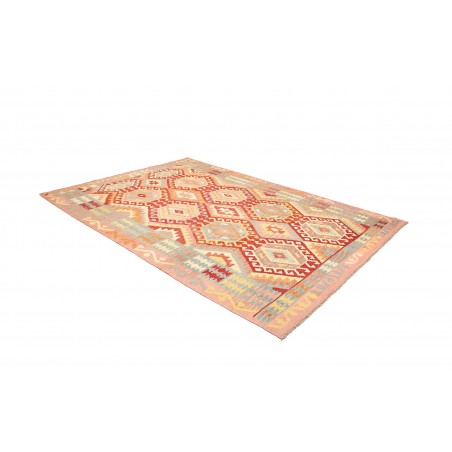 Tappeto Kilim Afghanistan marrone rosso 211x299