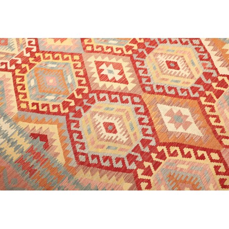 Tappeto Kilim Afghanistan marrone rosso 211x299